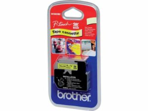 Tape BROTHER MK221 9mm svart på vit