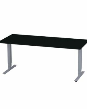 Bord höj/sänk Pro 180x80cm svart/silver
