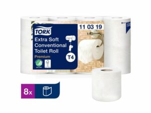 Toalettpapper TORK Pre T4 3-lag 8/FP
