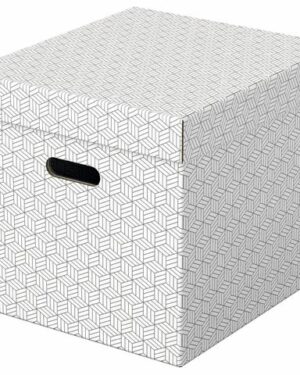 Förvaringsbox ESSELTE Home kub vit 3/fp