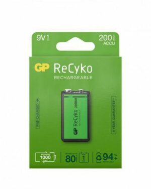 Batteri Laddbar GP Recyko 9V
