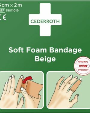 Plåster CEDERROTH SoftFoam 6cmx2m beig