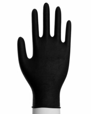 Nitrilhandske puderfri svart L 100/fp