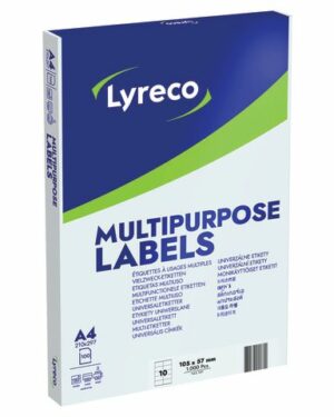 Etikett LYRECO 105x 57mm 1000/FP