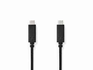 Kabel NEDIS USB-C – USB-C 1m svart