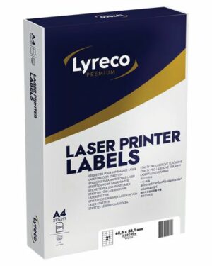 Etikett LYRECO 63,5×38,1mm 5250/fp