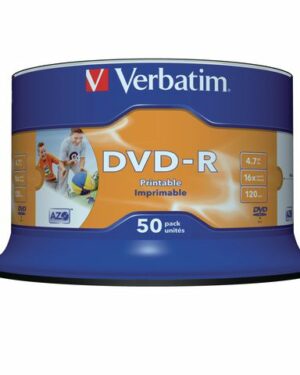 DVD-R VERBATIM 4.7GB Printable 50/FP