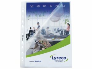 Plastficka LYRECO A4 0,08 präg 25/fp
