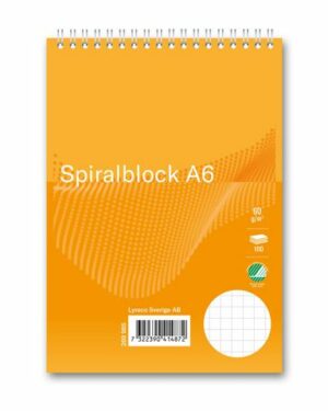 Spiralblock FORMAT A6 60g 100bl rut