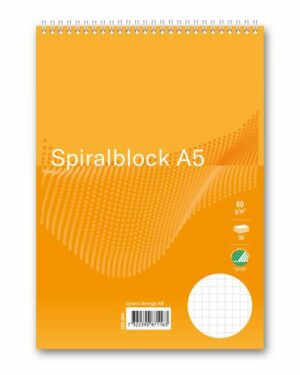 Spiralblock FORMAT A5 60g 50bl rut