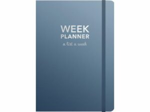 Kalender Week planner odaterad blå- 1051