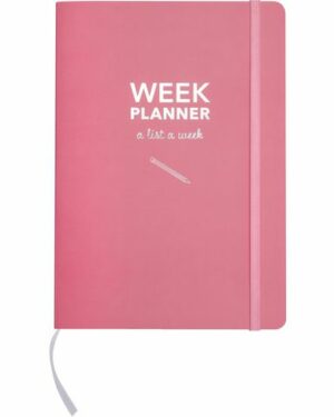 Kalender Week planner odaterad rosa 1051