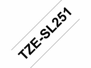 Tape BROTHER TZESL251 24mm Svart på Vit