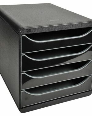 Blankettbox EXACOMPTA BIGBOX 4 låd svart
