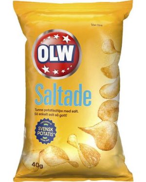 Chips OLW lättsaltade 40g