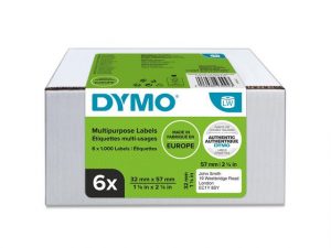 Etikett DYMO 2093094 57x32mm 6×1000/fp