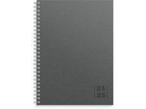 Kalender Study Textile grå A5 24/25