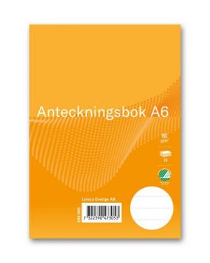 Ant.bok FORMAT A6 linj 24 blad