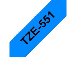 Tape BROTHER TZE551 24mm svart på blå