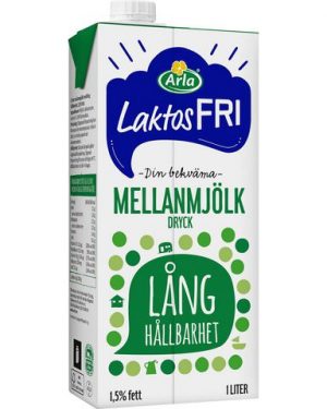 Mjölk ARLA lång hållbarhet laktosf 1L