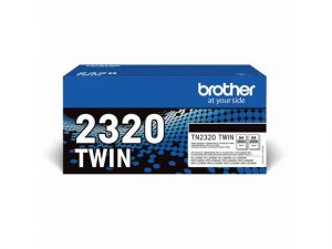 Toner BROTHER TN2320 2×2,6K svart 2/fp