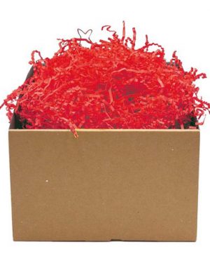 Crinkle craft röda pappersstrimlor 1kg