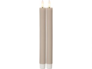 Antikljus STAR T Stripe LED 25cm beige