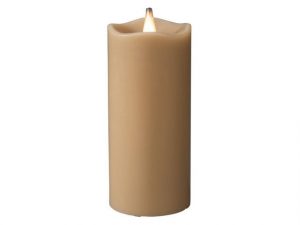 Blockljus KONSTSMIDE LED vax 17cm beige