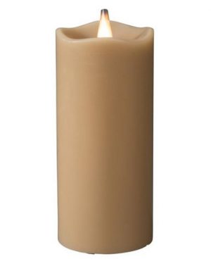 Ledljus Vax 7,5x17cm beige
