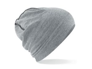 Beanie gråmelange/svart onesize