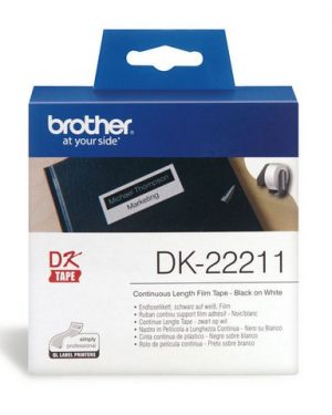 Etikett BROTHER DK22211 29mmx15,24m vit