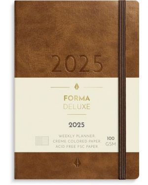 Liten Veckokal. Forma Deluxe 2025 brun