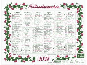 Väggkalender Lilla Hallonalmanackan 2025