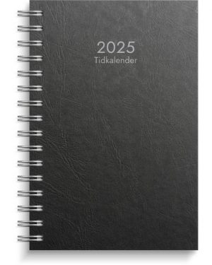 Tidkalender 2025 svart