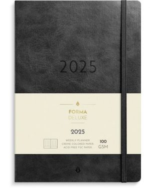 Kalender Agency Forma Deluxe 2025 svart