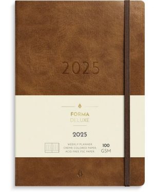 Kalender Agency Forma Deluxe 2025 brun