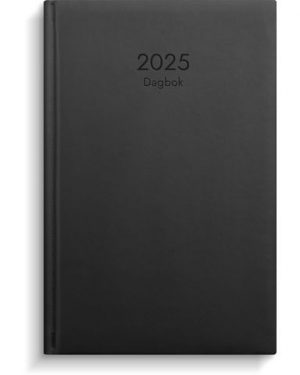 Dagbok 2025 konstläder svart