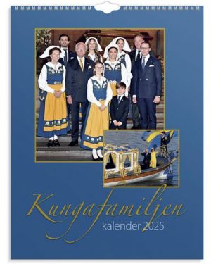 Väggkalender Kungafamiljen 2025