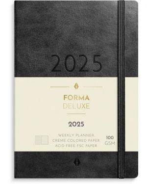 Liten Veckokal. Forma Deluxe 2025 svart