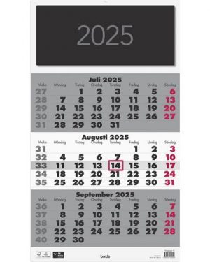 Väggkalender Triplaner Elegant 2025