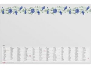 Kalender Skrivunderlägg Blomster 2025