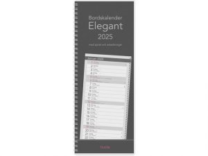 Bordskalender Elegant 2025 spiral