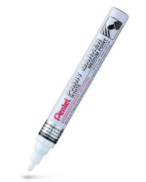 Märkpenna PENTEL MMP10-W Paint rund vit