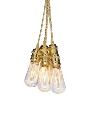 Ljusslinga 8 amber LED E27 3,5m guld