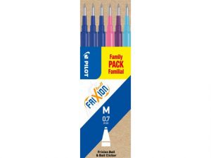 Refill PILOT Frixion 0,7mm 4-färger 6/fp