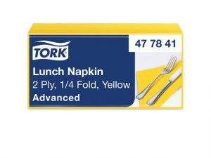 Servett TORK Lunch 2-lags gul 200/fp