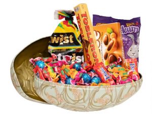 Påskägg Morris Mega inslaget godis 745g