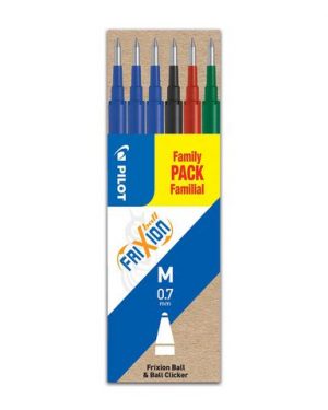 Refill PILOT Frixion 0,7mm 4-färger 6/fp