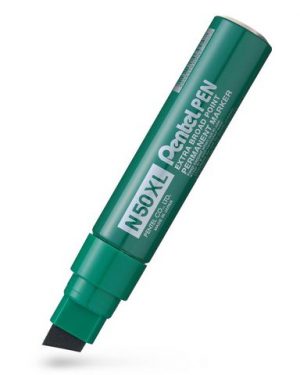 Märkpenna PENTEL perm. 15mm sned grön