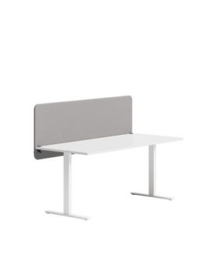 Bordsskärm Softline160x65x3cm ljusgrå